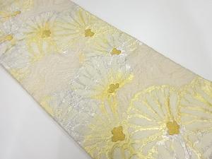 アンティーク　抽象花模様織出し袋帯（材料）